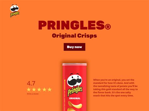 Pringles Original Crisps Redesign By Amith Chalil On Dribbble