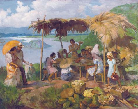 Dinner In The Sun 1938 Filipino Art Contemporary Art Painting