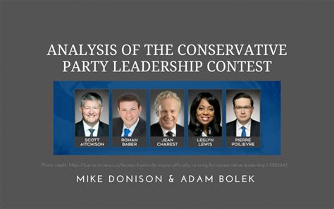 Analysis Of The Conservative Party Leadership Contest