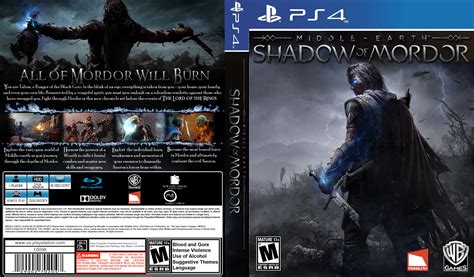 Middle Earth Shadow Of Mordor Playstation 4 Box Art Cover By Xxshimmyxx