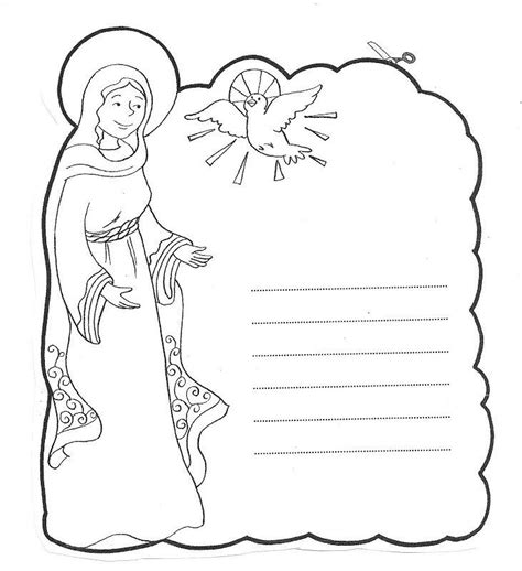 Hail Mary Coloring Page - Coloring Home