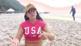 Love4Porn Com Presents Kellenzinha Nude On The Beach Of Abrico Rio De