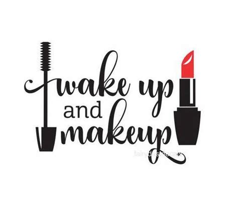 Wake Up And Makeup Makeup Decal Cosmetics Mascara Decal Lipstick