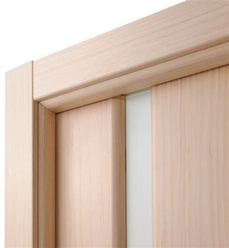 Aries Mia Ag110 Interior Door In A Bleached Oak Finish With Frosted Glass Strip Aries Interior
