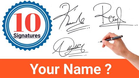 ️ Top 10 Best Signature Designs Best Signature Style For My Name