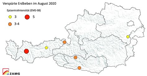 Als erdbeben werden messbare erschütterungen der erde bezeichnet. Erdbeben im August 2020 — ZAMG