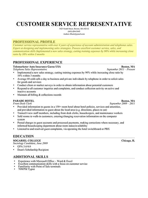 How To Write A Resume Profile Examples And Writing Guide Rg