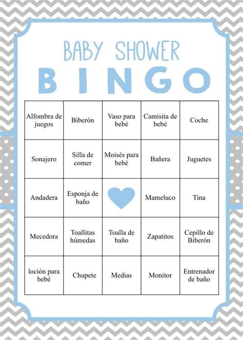 Bingo De Baby Shower Para Imprimir Gratis Bingo Baby Shower Premios De Juegos De Baby Shower