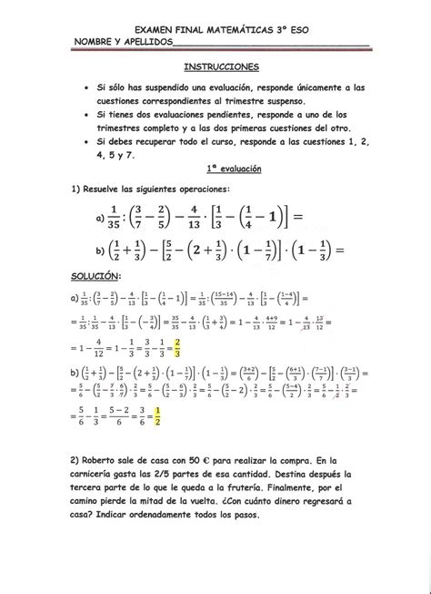 Pe 24 iunie are loc proba la matematică. FísicaQuímicaMateTICymás: VILLABLANCA: EXAMEN FINAL ...