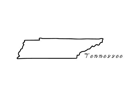 Tennessee Outline Svg Graphic By Filucry · Creative Fabrica