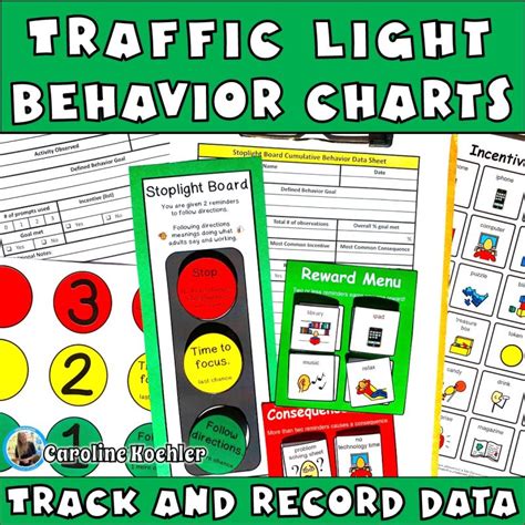 Traffic Light Behavior Chart Green Yellow Red Card Behavior