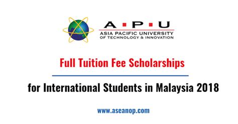 The cimb asean scholarship is a fully funded undergraduate scholarship. Full Tuition Fee Scholarship for International Students in ...