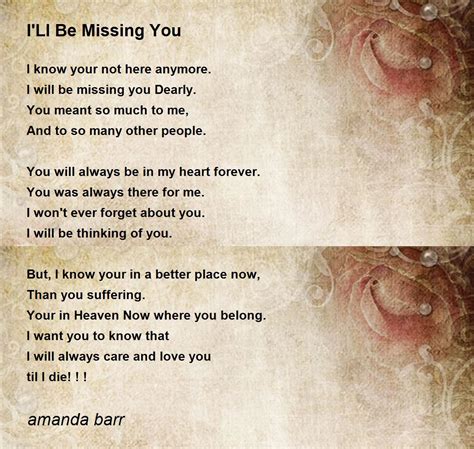 Ill Be Missing You 60 Missing You Quotes And Sayings Pink Lover