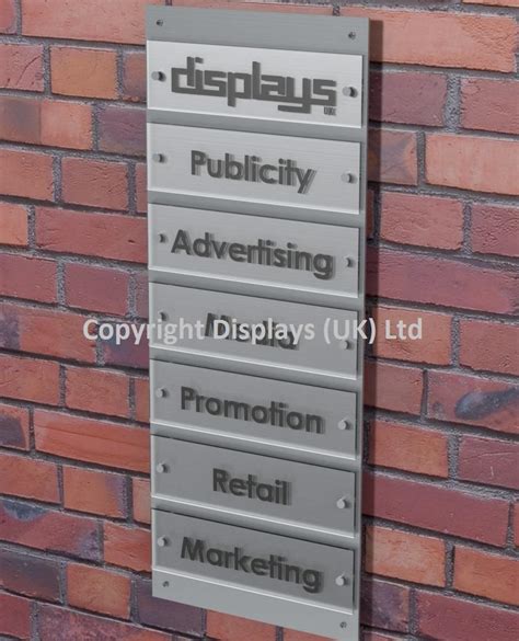 Outdoor Acrylic Business Directory Sign