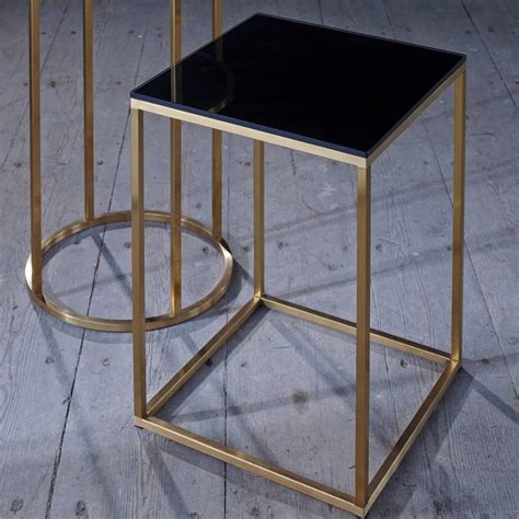 Kensal Square Side Table By Gillmorespace Square Side Table Side Table Black Side Table