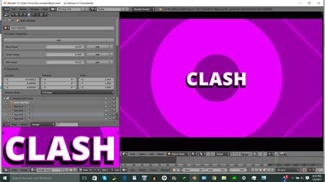 Clash Blender Motion Graphics Intro Template Blender