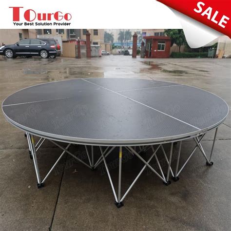 Tourgo Round Concert Stage With Cheap Portable Stage Platform And Stage