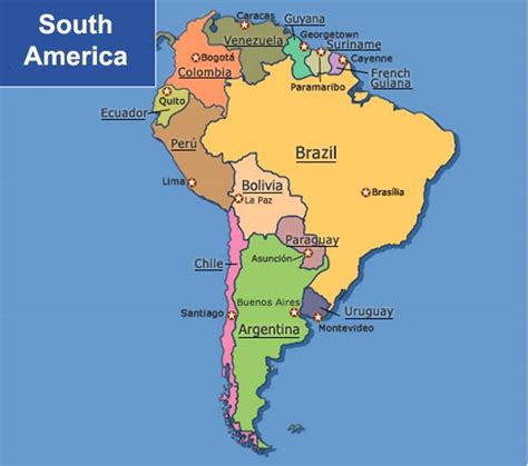 Map Of South America By Chong Hui Jane Geography 7 Omega