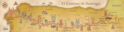 Map Of Camino Frances Secretmuseum