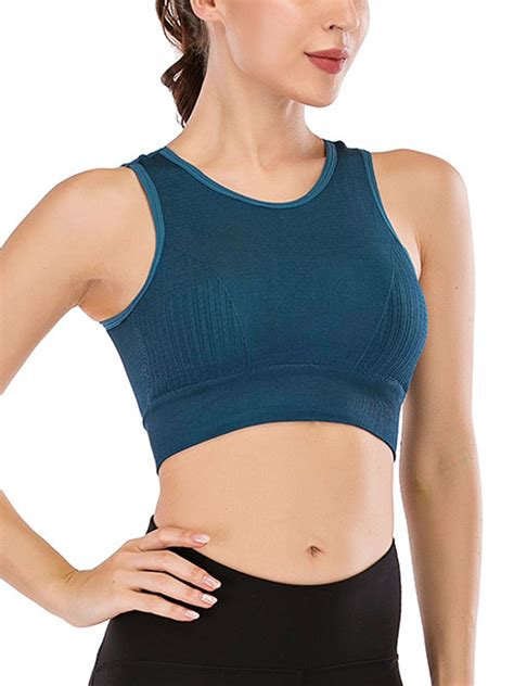 After years as an athlete and fitness instructor, i've worn many bad sports bras, and paid for it with sore shoulders, angry red marks under my arms. Dodoing - DODOING Womens Yoga Bra High Impact Seamless Sports Bra Crop Tops Workout Fitness ...