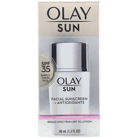 Olay Sun Facial Sunscreen Makeup Primer Spf 35 13 Fl Oz 40 Ml