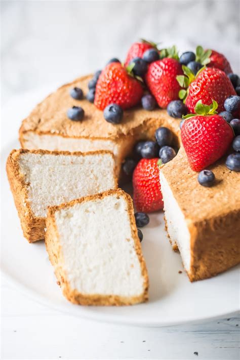 You can make the best angel food cake ever with just six ingredients! Angel Food Cake: Like a sweet cloud! -Baking a Moment