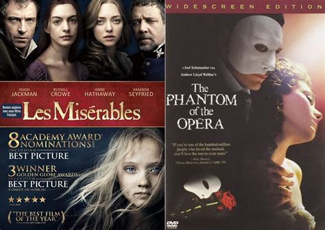 Amazon Les Misérables The Phantom of the Opera DVD 2 Pack