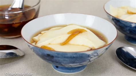 Tofu Pudding With Ginger Syrup Dau Hu Nuoc Duong Tao Pho Recipe