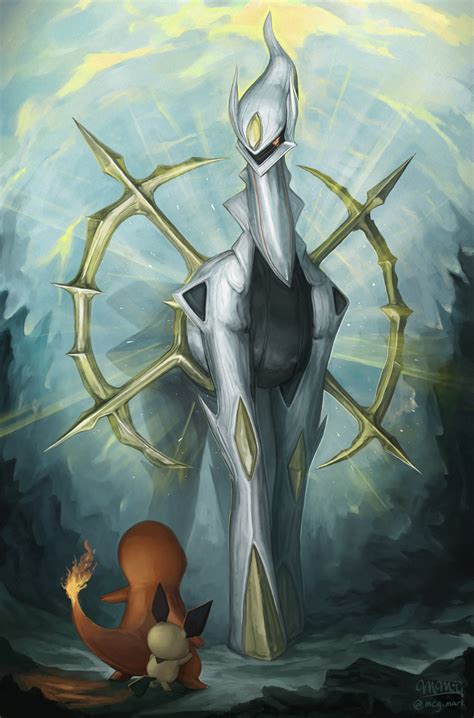 Arceus By Mcgmark On Deviantart Pokemon Rayquaza Pokemon Backgrounds