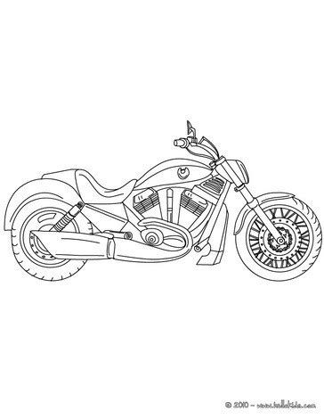 Is your coloring tuff enough for harley coloring? Harley davidson motorcycle coloring pages - Hellokids.com