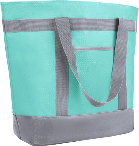 Civjet Insulated Reusable Tote Bag For Grocery Shopping For Womenmen Pizzafood