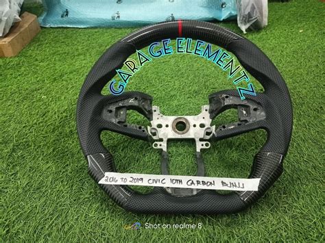 2016 To 2021 Honda Civic Carbon Fiber Steering Wheel Assembly Imported