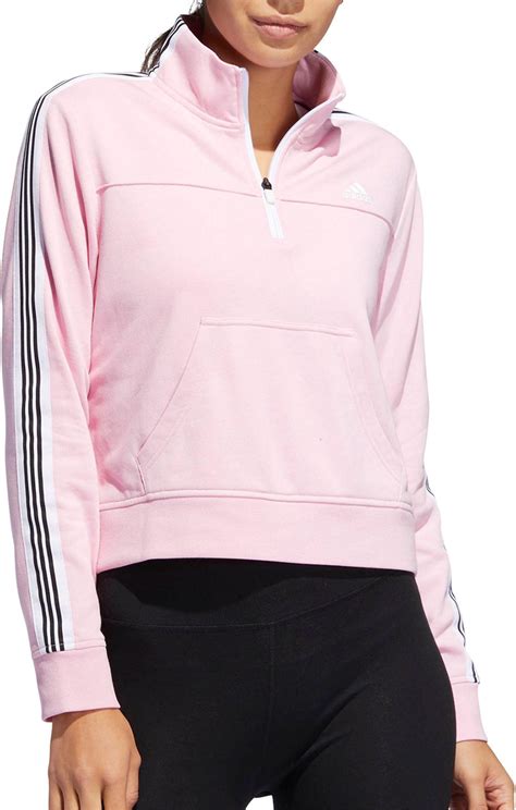 adidas Changeover Half Zip Sweatshirt in Pink - Lyst