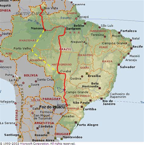 Brazil Map and Brazil Satellite Images