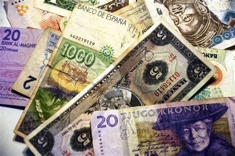 Currency Different Countries Banknotes Stock Photo Image Of Global
