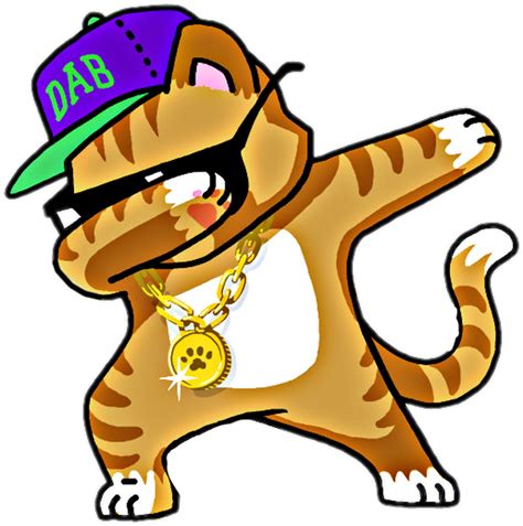 Download Cool Cat Dab Dabbing Cat Funny Shirt Dab Hip Hop Dabbing