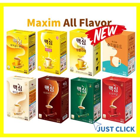 Maxim Korean Coffee Mix 20t50t100t Instant Coffee White Gold