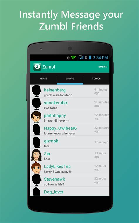 Zumbl Chat With Strangers Appstore For Android