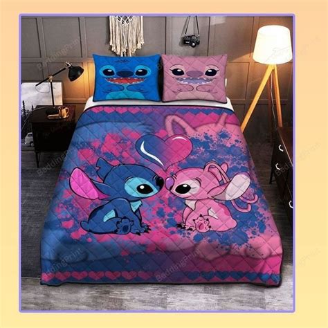 stitch and angel bed sheets bedspread duvet cover bedding set homefavo