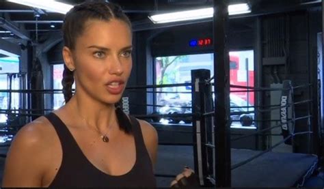 Victorias Secret Model Adriana Lima Hits The Boxing Ring