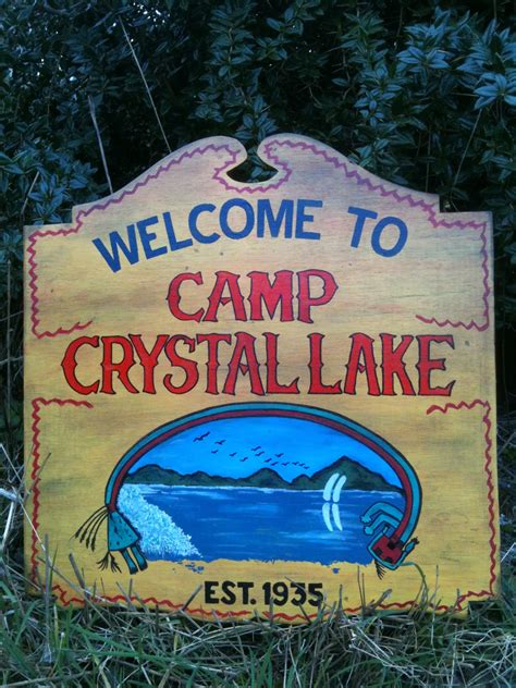 Wayne Savage Art Friday The 13th Camp Crystal Lake Sign Commission