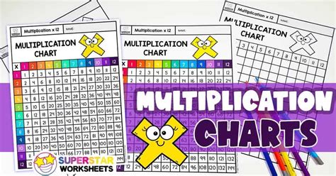 Multiplication Chart Superstar Worksheets Multiplication Chart