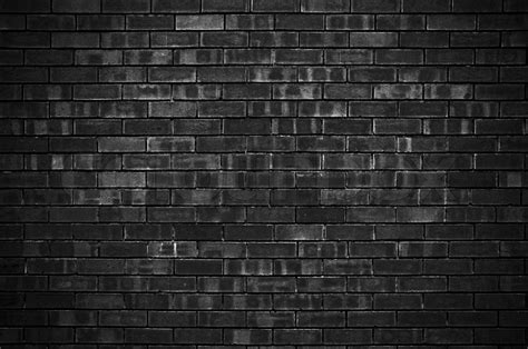 Dark Brick Wall Background Stock Image Colourbox