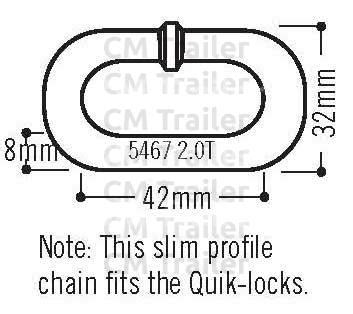 mm trailer safety chain shackle cm trailer parts  zealand trailer parts accessories
