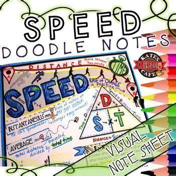 It may take up to 1 business day for your teacher account to be activated; Doodle Notes for Calculating SPEED | Note sheet, Science ...