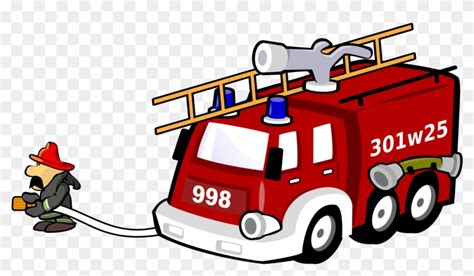 Fire Engine Cartoon Pictures Fireman Car Free Transparent Png