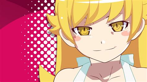 Anime Anime Girls Oshino Shinobu Long Hair Blonde Vector Art