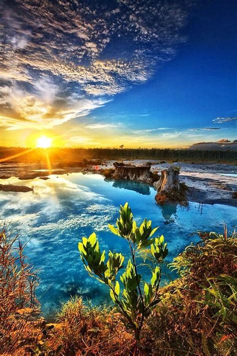 Blue Lake Singkawang Indonesia Pixohub Beautiful Nature Nature