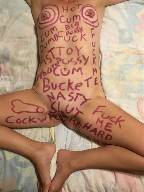 Xxx Slut Wife Body Writing