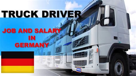 Truck Driver Salary In Germany Jobs And Wages In Germany Youtube